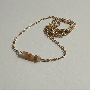 Kris Nations Mystic Moonstone Bar Necklace